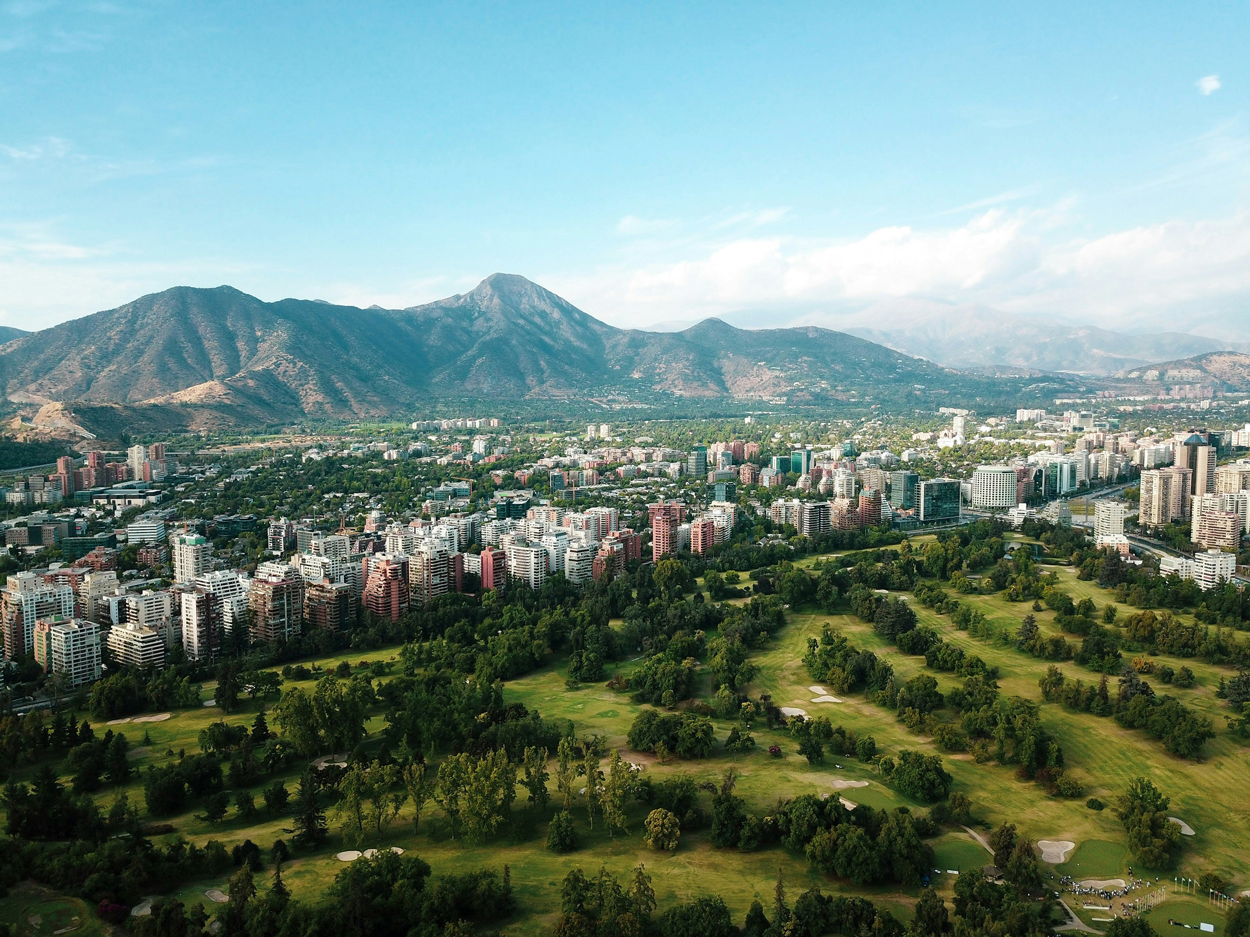 Santiago aerial view